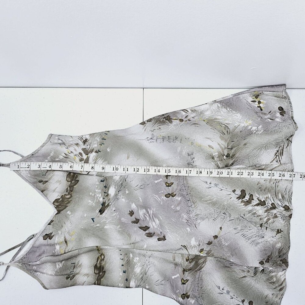Vtg Y2K Victoria Secret Babydoll Silk Slip Dress M Gray Grassland Coquette Fairy - Picture 8 of 16